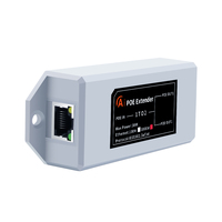 Extensor/Repetidor POE de Red, Impermeable para Exteriores, Ethernet, Extensión de 200m, Inyector POE, Adaptador IEEE802.3at/af