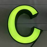 Lettres lumineuses 3D LED à éclairage frontal pour enseignes de magasins, enseignes de chaînes de magasins, enseignes de marque, éclairage personnalisé de devanture de magasin