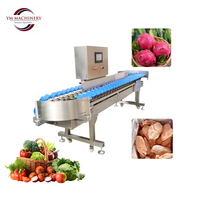 Trieuse pondérale entièrement automatique pour coquilles Saint-Jacques, poulet, fruits de mer, fruits et légumes avec PLC