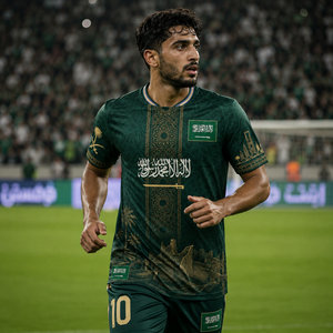Camiseta <span class=keywords><strong>de</strong></span> Fútbol <span class=keywords><strong>de</strong></span> Arabia Saudita Mundial 2026 DDP, Nueva Versión Personalizada del Uniforme Nacional para Jugadores y Aficionados, Local y Visitante, para Hombre y Mujer - Product Image 1
