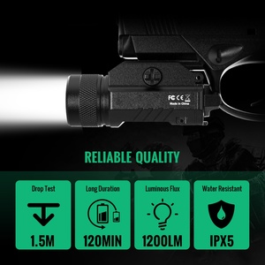 Siêu nhỏ gọn 1200 lumens nhôm Led đèn pin với IP65 phạm vi ánh sáng & phụ kiện - Product Image 5