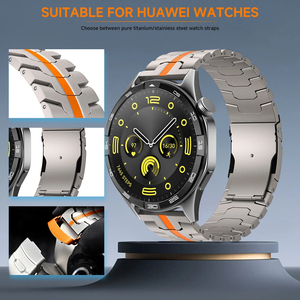 สายนาฬิกาโลหะไทเทเนียมแท้ลายไอรอนแมน ขนาด 22 มม. ใช้ได้กับ Huawei Watch GT2e GT3 รุ่นที่ 3 พร้อมจี้ตกแต่ง - Product Image 2
