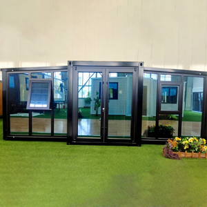 Maison conteneur en acier préfabriquée mobile, extensible, économique, de 20 et 40 pieds, design contemporain chinois, multifonctionnelle (bureau et chambre) - Product Image 1