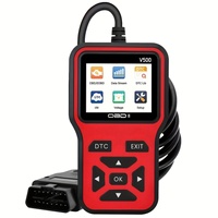 Herramienta de Diagnóstico de Automóviles, Escáner OBD2, Detector de Fallas, Diagnóstico del Motor V500, Lector de Códigos Azul y Negro OLIVER