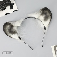 Ours en peluche oreille bandeau chevaliers Jie Cosplay accessoire Animal fourrure Con cheveux accessoire