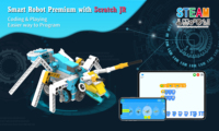 Kit de Robótica Educativo STEM 200 en 1, Programación Scratch Junior para Niños de 6+ Años, Robot de Codificación como Regalo de Cumpleaños
