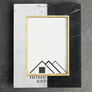 Latest Design Unique Marble & <b>Brass</b> Photo <b>Frame</b> for Living Room Decor High Quality Resin Photo <b>Frame</b> for Bedroom Decor - Product Image 2