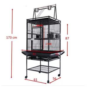 Nouveauté en promotion : Cage de luxe en métal massif pour perroquets et ara, grande taille - Product Image 2