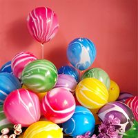12 pouces anniversaire Agate ballon Festival fête ballons marbre Latex ballon fête fournitures