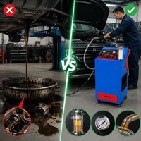Machine de nettoyage du système de lubrification du moteur de voiture Amsxzo HY-2001 DC12V avec nettoyage dynamique/statique double et filtre de 3 m