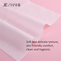 Serviette jetable XL de haute qualité Jieshan pour le visage et le corps, biodégradable, 100% viscose, fibre végétale, sans noyau, pour la maison, le bureau et les voyages
