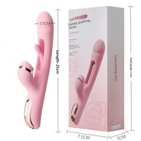 Vibromasseur Point G Double Stimulateur Multivitesse Chauffant Moteur Silencieux Ergonomique Wave Bunny Luxe Puissant