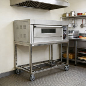 Four électrique <span class=keywords><strong>professionnel</strong></span> en acier inoxydable à haute efficacité avec contrôle de température, 1 niveau, 2 plateaux, pour la cuisson du pain et des pizzas - Offre Spéciale - Product Image 2