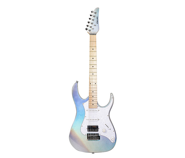 Clevan S-S-H Electric Guitar Maple Neck 5-Way Switch Iridescent Stage Performance OEM Factory