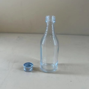 <strong>5cl</strong> 50ml Small Round Alcohol Vodka Brandy Gin Rum Tequila Whisky Spirits Glass <strong>Bottle</strong> with Screw Aluminum Cap - Product Image 5