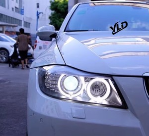 Faros Delanteros LED YLD de Alta Gama para BMW Serie 3 E90 325i <span class=keywords><strong>320i</strong></span> 335i, Luces Delanteras con Ojos de Ángel Láser - Product Image 3