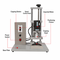Mini machine de capsulage semi-automatique en acier inoxydable avec volant de réglage en hauteur, conception à haute efficacité d'étanchéité, prix de gros