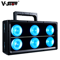 VShow L8 Luna 6pcs 100W RGBWW + 80pcs 4W Blanc Froid 10 Groupe Pixel Blinder Lumière Extérieure Patchwork IP66 6 Yeux Blinder