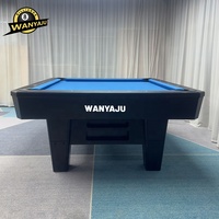Tables de billard de snooker de haute qualité, forme carrée, les plus populaires, tailles 7ft, 8ft, 9ft, personnalisées, style antique avec plateau de dîner