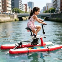 Vélo aquatique plat pour enfants, style SUP, ponton flottant plat, cadre en aluminium, résistant à l'usure, portable, vente en gros depuis la Chine, Lumark
