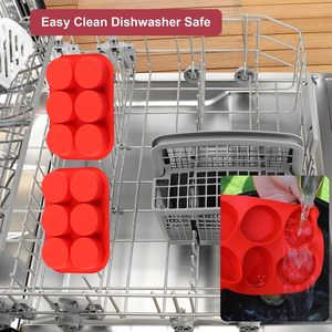 6-Cavity Silicone <b>Egg</b> Molds Non-Stick 3 Inch Deep <b>Egg</b> Breakfast Sandwiches Dinner Rolls Baking Cake Tools Silicone Mold for Cake - Product Image 4