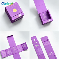 Boîte cadeau rigide pliable sur mesure avec structure à tenons autobloquants pour les détaillants de marques, emballage de parfums et d'huiles essentielles