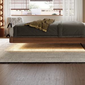 Cadre <span class=keywords><strong>de</strong></span> <span class=keywords><strong>lit</strong></span> Queen Size gain <span class=keywords><strong>de</strong></span> place, directement <span class=keywords><strong>de</strong></span> l'usine, design flottant sans tête <span class=keywords><strong>de</strong></span> <span class=keywords><strong>lit</strong></span> avec lumières LED et ensemble <span class=keywords><strong>de</strong></span> chambre à coucher <span class=keywords><strong>de</strong></span> luxe en bois <span class=keywords><strong>de</strong></span> qualité supérieure - Product Image 4