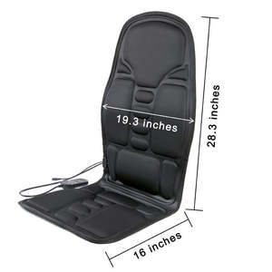 Cojín de asiento de masaje con calefacción eléctrica, colchón trasero para el hogar y la Oficina, masajeador de asiento de coche con vibración para cuerpo completo - Product Image 2