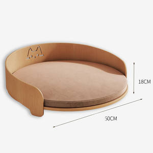 Massivholz gebogenes Hunde katzen bett Haus Alle Jahreszeiten Kleines zerlegbares und wasch bares Haustier-Schlafs ofa - Product Image 6