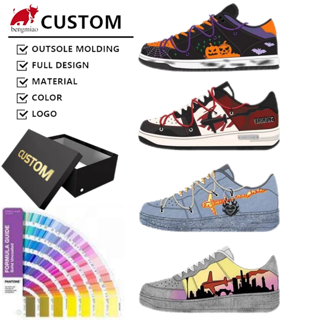 Free Designer LOGO Sneaker Custom Walking Skateboarding Shoes Casual Sneaker Men Retro 1 Running Basketball Shoes Manufacturer