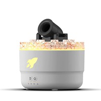 Canon à fumée simulé à ultrasons tir 7 couleurs lumière LED huile essentielle humidificateur d'air diffuseur d'arôme lampe d'ambiance volcanique