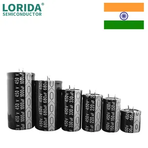 LORIDA Manufacturer150Uf 50v 450V 470uf 50uf 22*30 Snap In Capacitores eletrolíticos de alumínio