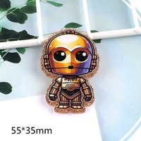 2025 Offre Spéciale dessin animé mignon Animal bricolage coque de téléphone portable accessoires dessin animé acrylique autocollant perles en plastique Flatback Badge bobines