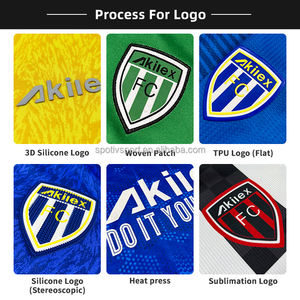 Akilex üretici özel dijital baskı logosu adı erkekler gömlek futbol kıyafetleri klasik Retro süblimasyon nefes futbol forması - Product Image 4