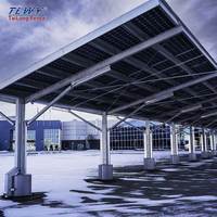 Sistema Fotovoltaico Resistente alle Intemperie, Tettoia Solare Facile da Montare, Sistema di Parcheggio Solare Antigraffio
