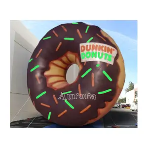 Hot sale giant inflatable donut display for advertising with custom logo printed