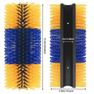 Cepillo para el Cuerpo de Caballos, Cepillo de Tiras de 15 cm de Ancho, Material PP, Limpieza para Animales de Granja Lechera - Product Image 2