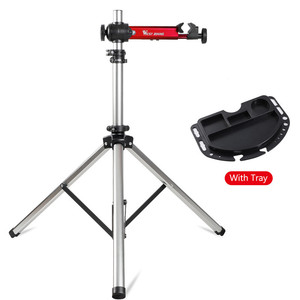 Support <span class=keywords><strong>de</strong></span> réparation <span class=keywords><strong>de</strong></span> vélo universel stable avec support à 3 pieds et hauteur maximale <span class=keywords><strong>de</strong></span> 152 cm, support <span class=keywords><strong>de</strong></span> travail pliable pour vélo, pour la maison et les professionnels - Product Image 1