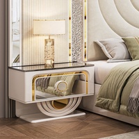 Ensemble de chambre à coucher moderne de luxe, lit king size, chambre principale double, ensemble complet de meubles de chambre à coucher 5 pièces, cadre en bois, meubles de chambre à coucher turcs