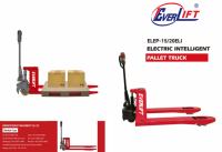 Chariot élévateur à palettes électrique Everlift ELEP 15/20 1500 kg 2000 kg, chariot à palettes électrique lourd, chariot à palettes à main au lithium pour l'entreposage, chariot à palettes Javk