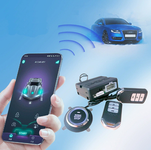 Báo Động Xe Hệ Thống Điện Thoại Ứng Dụng Điều Khiển Keyless Nhập Phổ Nút Bắt Đầu Dừng Động Cơ An Ninh Xe Hệ Thống Báo Động Cho 12V Xe Ô Tô - Product Image 1