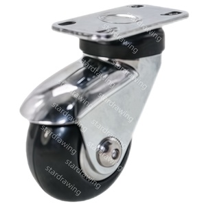 SS 50 76 MM 2 3 Zoll Hochwertige Runde Weiche Neopren-Gummi-Lenkrolle - Product Image 3