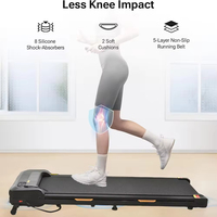 Tapis de course compact et portable pour la maison, machine de fitness cardio électrique intelligente avec inclinaison manuelle