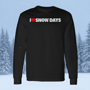 T-shirt a maniche lunghe I Love Snow Days - Product Image 3