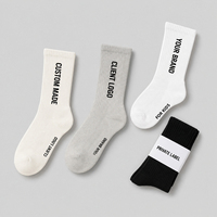 Chaussettes de sport personnalisées en Spandex/Polyester/Coton, blanches, tendance, décontractées pour hommes, anti-bactériennes, respirantes, vente en gros