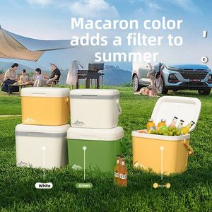 Portable Outdoor Camping <b>Cooler</b> <b>Box</b> with Built-in Thermometer 5L-50L Insulated <b>Ice</b> Chest for Car Picnic Commercial Use - Product Image 2