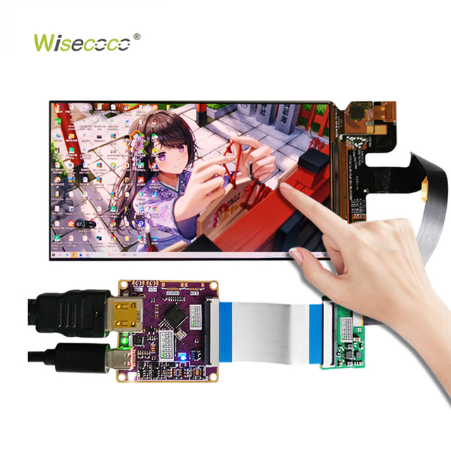 5.5 Inch FHD Oled Modules Screen Display Panel Oled Screen 350 Nits Incell Capacitive Touch Amoled Display with Driver Board