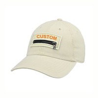 Gorra de Béisbol Personalizada con Logotipo Bordado, Estilo Dad Hat, Sin Estructura, con Bolsillo con Cremallera