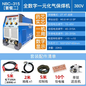 Gaz de protection au dioxyde de carbone pour l'acier, l'acier inoxydable et le fonte - Processus TIG et à l'arc NBS-315, soudeuse MIG de haute qualité NBS-315 - Product Image 4