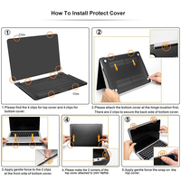 Étui en cristal pour MacBook Pro 13 pouces 2025-2016 M1 A2338 A2289 A2251 A2159 A1989 A1706 A1708 Coque rigide pour Mac Pro 13